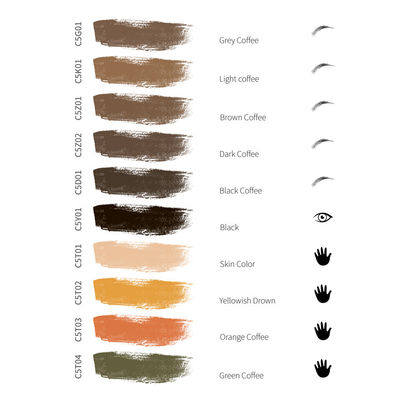 Il trucco cosmetico ipoallergenico tinge la struttura regolare